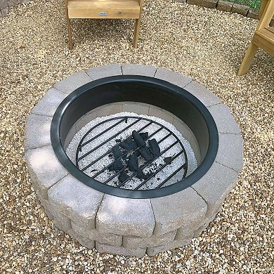 Sunnydaze 24 in Steel Round Outdoor Fire Pit Grate with Heat Resistance