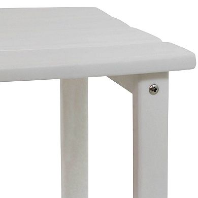 Sunnydaze All-weather, Square Outdoor Adirondack Side Table