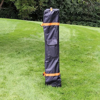 Sunnydaze Premium Pop-Up Canopy Rolling Carry Bag - Black - 10 ft x 10 ft