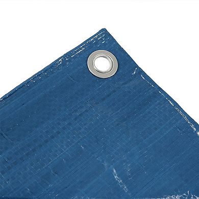 Sunnydaze Polyethylene Multi-Purpose Tarp - Blue/Green - 16 ft x 20 ft