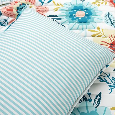 Lush Decor Cottage Core Ariana Flower Reversible Oversized Quilt Set with Shams