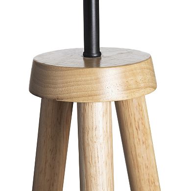 Nahla Wood Tripod Floor Lamp