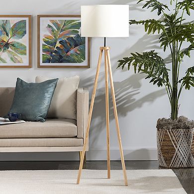 Nahla Wood Tripod Floor Lamp