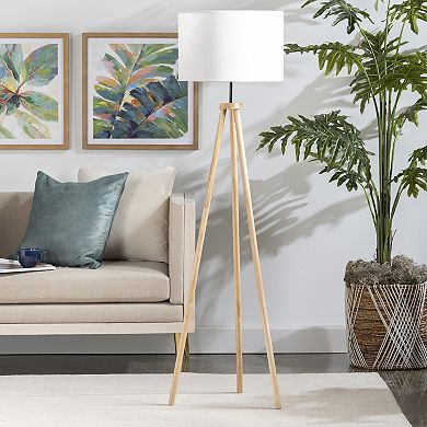 Nahla Wood Tripod Floor Lamp