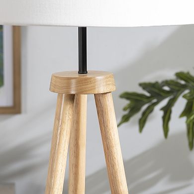 Nahla Wood Tripod Floor Lamp