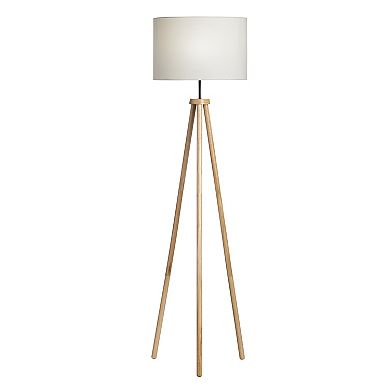 Nahla Wood Tripod Floor Lamp