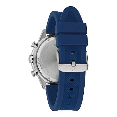 Bulova Men's Sport Blue Silicone Strap Chronograph Watch - 98A288