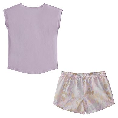 Baby & Toddler Girl Adidas Tee & Woven Short Set