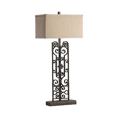 Renaissance Scrollwork Table Lamp