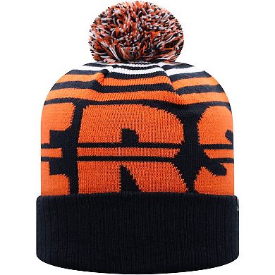 Men's Top of the World Navy/Orange Auburn Tigers Colossal Cuffed Knit Hat with Pom