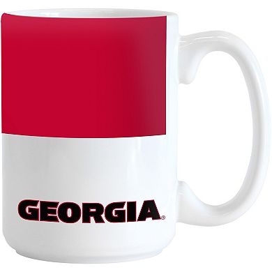 Georgia Bulldogs 15oz. Colorblock Mug