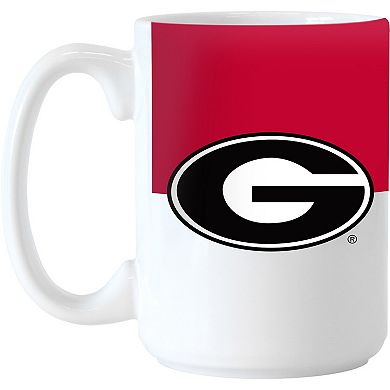 Georgia Bulldogs 15oz. Colorblock Mug