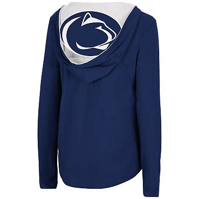 Women's Colosseum Navy Penn State Nittany Lions Catalina Hoodie Long Sleeve T-Shirt