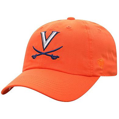 Men's Top of the World Orange Virginia Cavaliers Staple Adjustable Hat