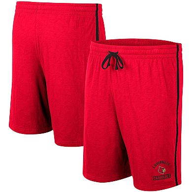 Men's Colosseum Red Louisville Cardinals Thunder Slub Shorts