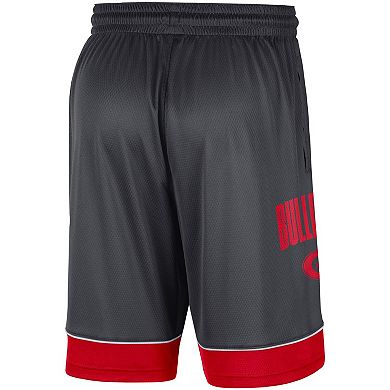 Men's Nike Charcoal/Red Georgia Bulldogs Fast Break Performance Shorts