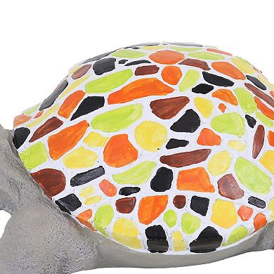 Sunnydaze Mildred The Turtle Indoor/outdoor Mosaic Statue - 10.5 In