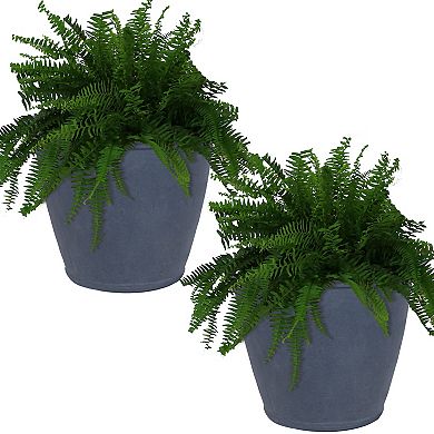 Sunnydaze Set Of 2 Double-walled Flower Planters - 24"