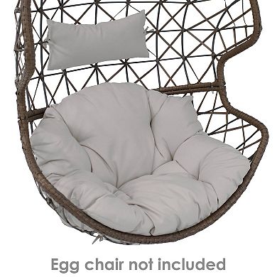 Sunnydaze Replacement Danielle Outdoor Egg Chair Cushion Set