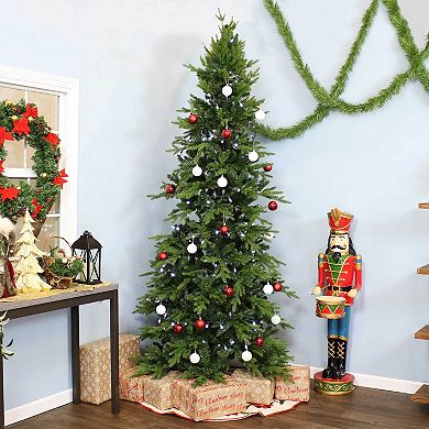 Sunnydaze Slim and Stately Indoor Unlit Artificial Christmas Tree - 8 ft