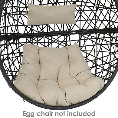 Sunnydaze Replacement Caroline Outdoor Egg Chair Cushion Set