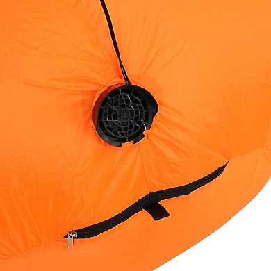 Sunnydaze Double Jack-O-Lantern Halloween LED Inflatable Yard Decor - 4 ft
