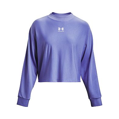 Women's Under Armour Rival Terry Oversized Crewneck Sweatshirt