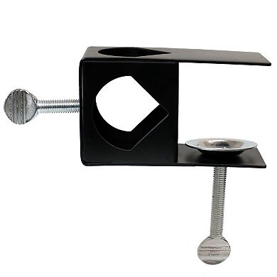 Sunnydaze Outdoor Torch Deck Clamp Holder - Black - Set of 4