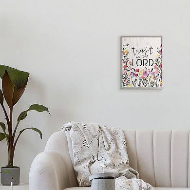 Stupell Home Decor Trust in the Lord Spring Framed Wall Art