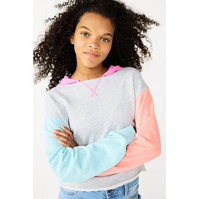 Girls 6-20 SO® Drop Shoulder Colorblock Hoodie in Regular & Plus