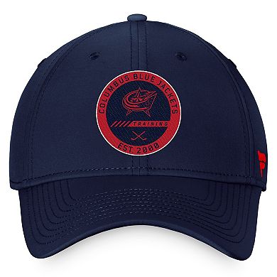 Men's Fanatics Branded Navy Columbus Blue Jackets Authentic Pro Training Camp Flex Hat