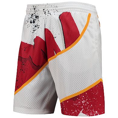 Men's Mitchell & Ness White Atlanta Hawks Hardwood Classics 1986 Hyper Hoops Swingman Shorts