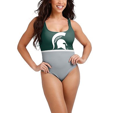 Women's FOCO Green Michigan State Spartans One-Piece Bathing Suit