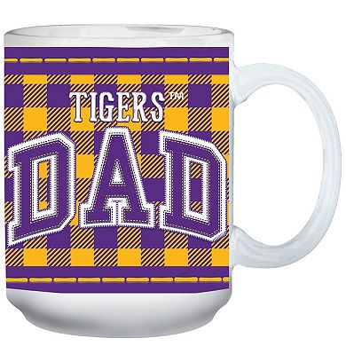 LSU Tigers 15oz. Buffalo Plaid Father's Day Mug