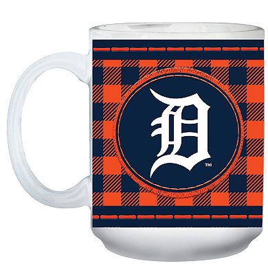 Detroit Tigers 15oz. Buffalo Plaid Father's Day Mug