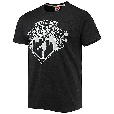 Men's Homage Black Chicago White Sox 2005 World Series Champions Tri-Blend T-Shirt