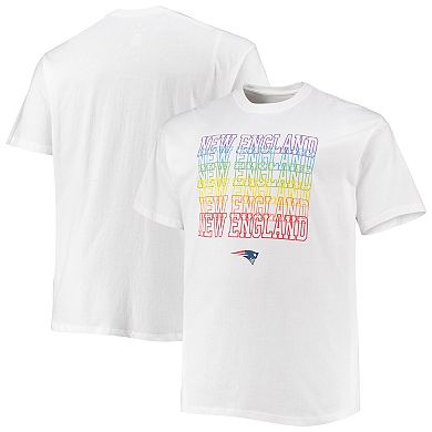 Men's Fanatics Branded White New England Patriots Big & Tall City Pride T-Shirt
