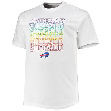 Men's Fanatics Branded White Buffalo Bills Big & Tall City Pride T-Shirt