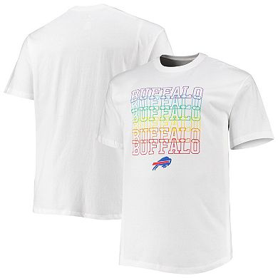 Men's Fanatics Branded White Buffalo Bills Big & Tall City Pride T-Shirt