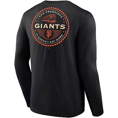 Men's Fanatics Branded Black San Francisco Giants It Doesn't Get More Hometown Collection Long Sleeve T-Shirt