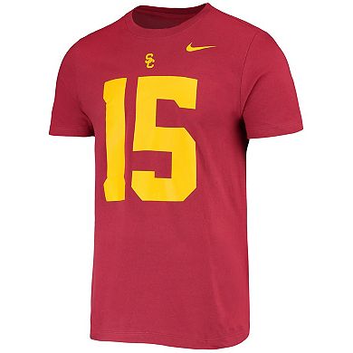 Men's Nike Drake London Cardinal USC Trojans 2022 NFL Draft Name & Number T-Shirt