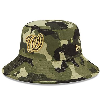 Men's New Era Camo Washington Nationals 2022 Armed Forces Day Bucket Hat