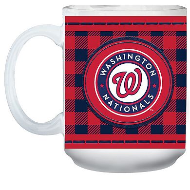 Washington Nationals 15oz. Buffalo Plaid Father's Day Mug