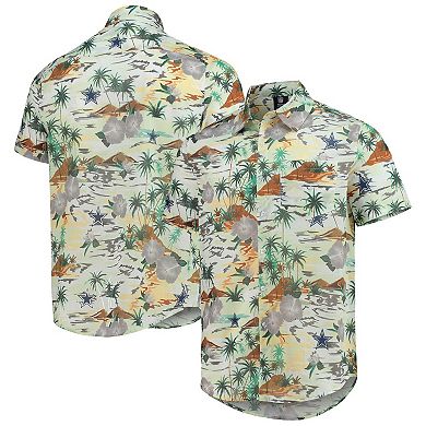 Men's FOCO Tan Dallas Cowboys Paradise Floral Button-Up Shirt