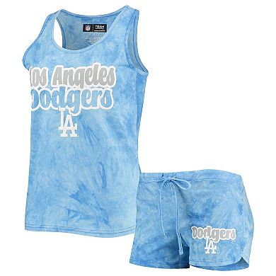 Women's Concepts Sport Royal Los Angeles Dodgers Billboard Racerback Tank Top & Shorts Set