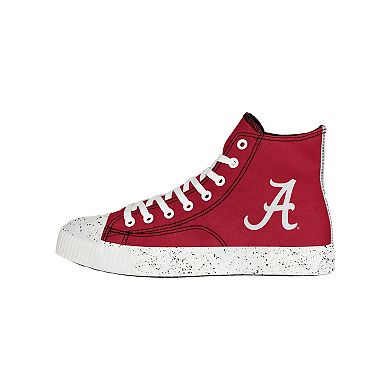 Men's FOCO Alabama Crimson Tide Paint Splatter High Top Sneakers