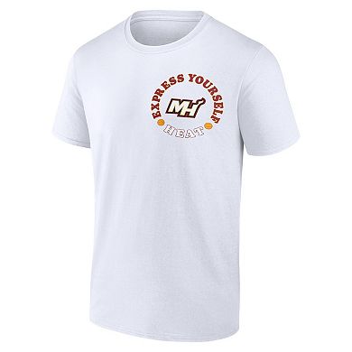 Men's Fanatics Branded White Miami Heat Street Collective T-Shirt