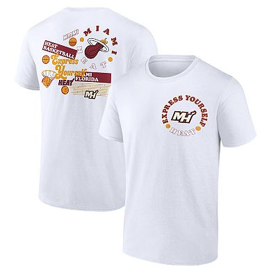 Men's Fanatics Branded White Miami Heat Street Collective T-Shirt