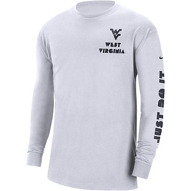 Men's Nike White West Virginia Mountaineers Heritage Max 90 Long Sleeve T-Shirt