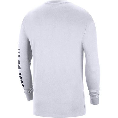 Men's Nike White West Virginia Mountaineers Heritage Max 90 Long Sleeve T-Shirt